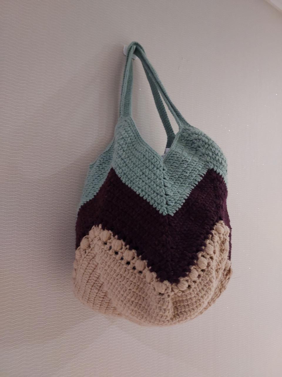 뜨개가방 뜨개망태가방 코바늘가방 그레니스퀘어