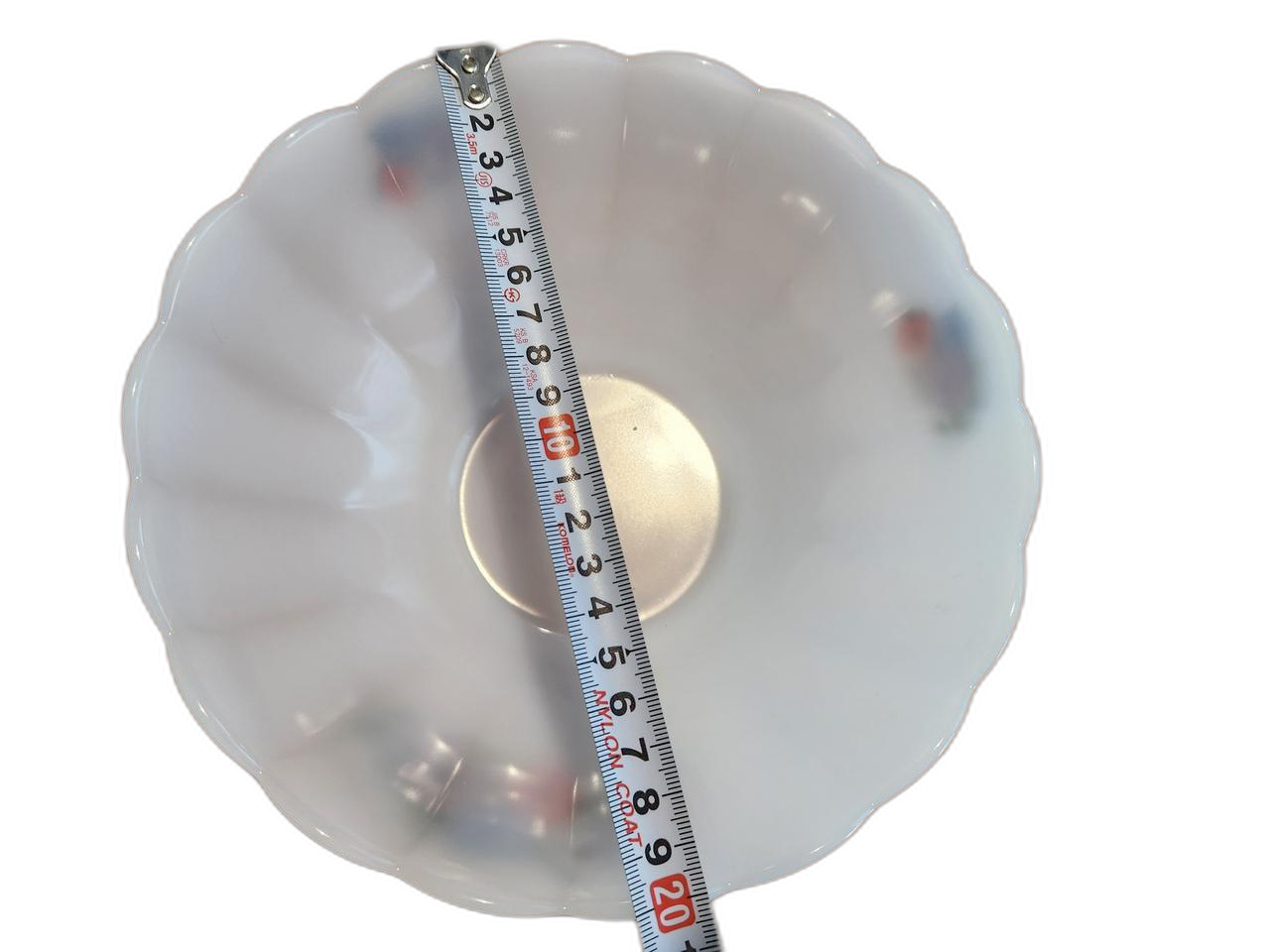 프랑스 빈티지 아코팔 화이트 밀크글라스 샐러드볼 