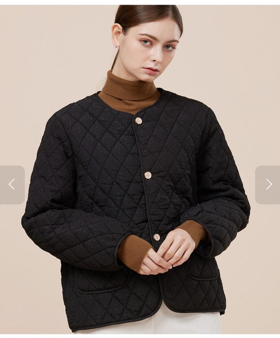 엠보 퀄팅 경량패딩