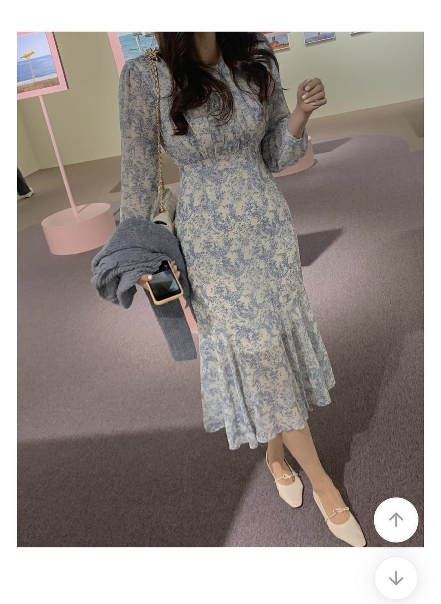 (새상품) 라라런드리 롱원피스 페미닌 머메이드 소라 원피스 데이트룩