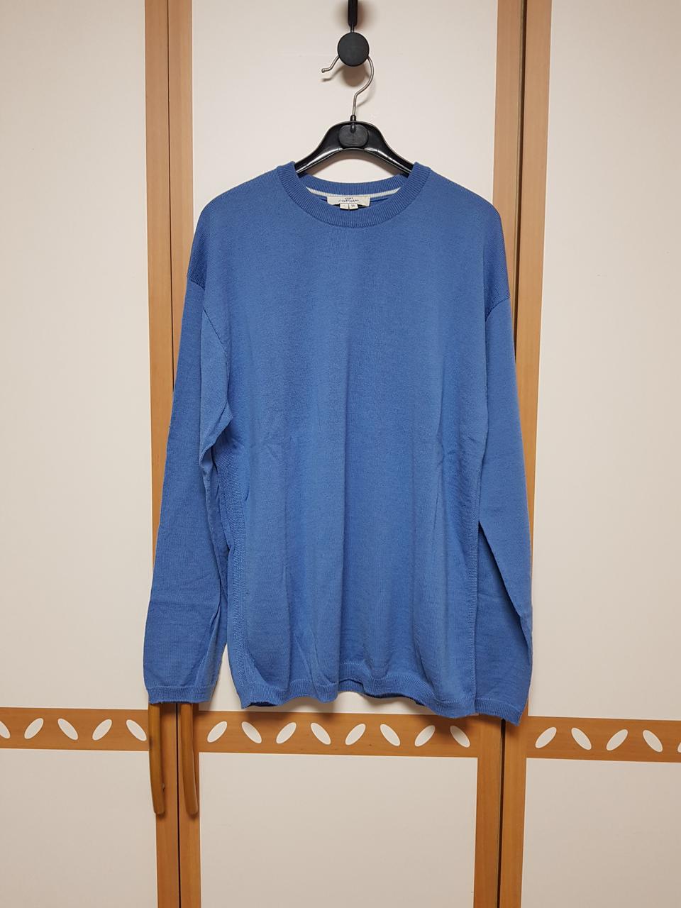 질스튜어트 남성s 블루 얇은 니트 모100