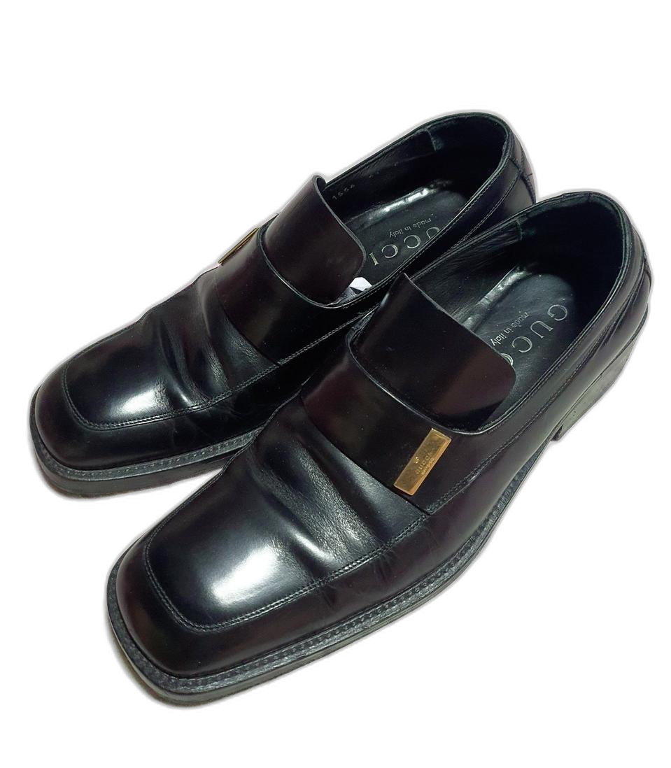 구찌 골드로고 로퍼 구두 270