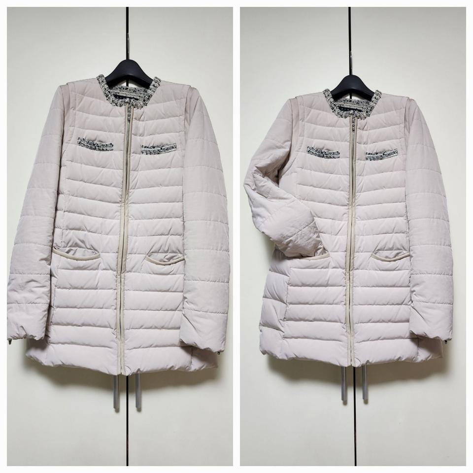 *시슬리.오리털.42.아이보리.새상품.