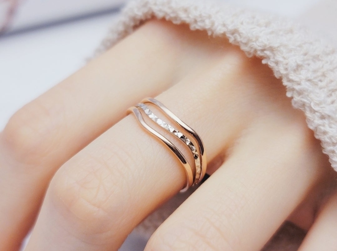 웨이브라인반지