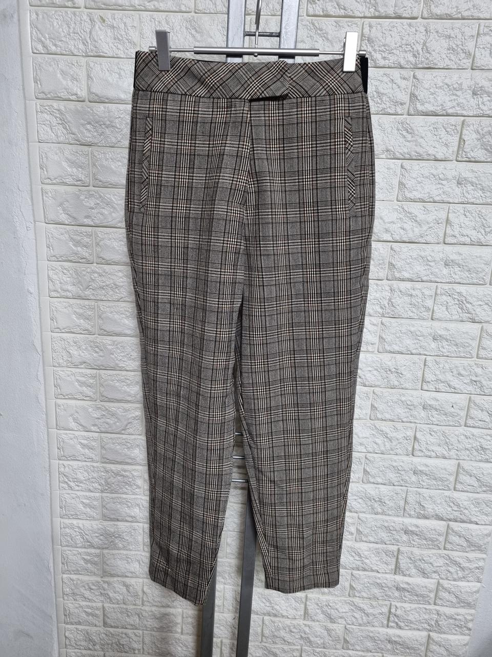 패션테인먼트 체크패턴 슬렉스바지(구55)