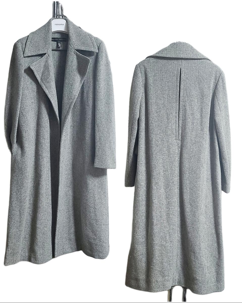 랄프로렌  헤링본 롱코트55~66