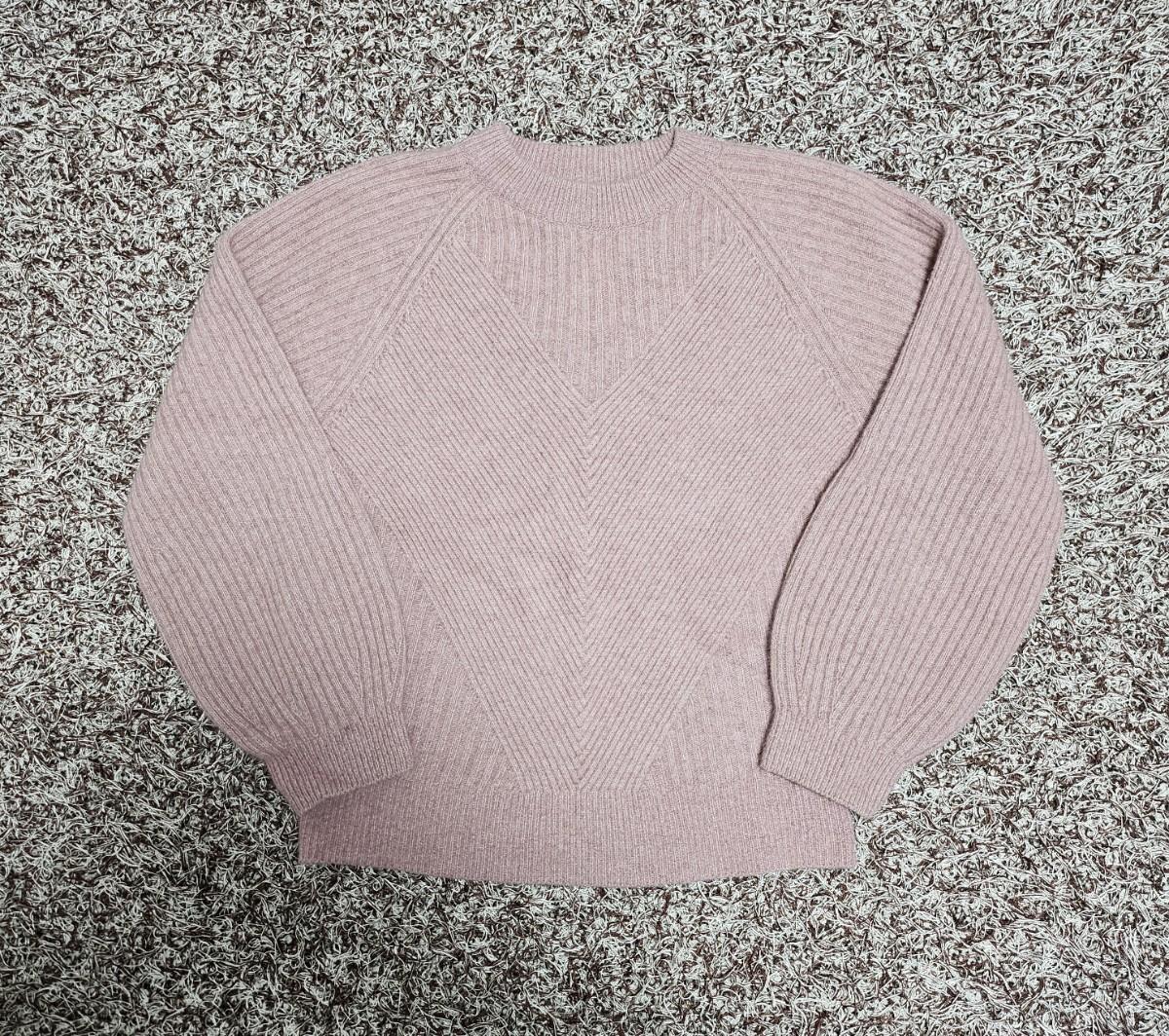 한섬 래글런 라쿤 울 니트 탑