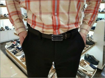 닥스) 삼선 고급  가죽 드르륵 자동벨트미개봉