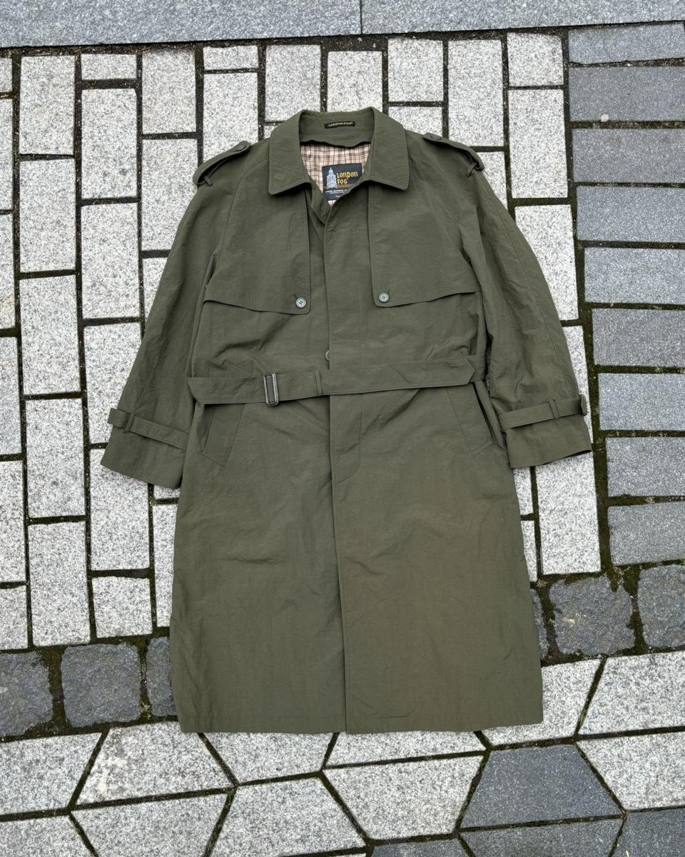 London Fog 나일론 벨티드 코트