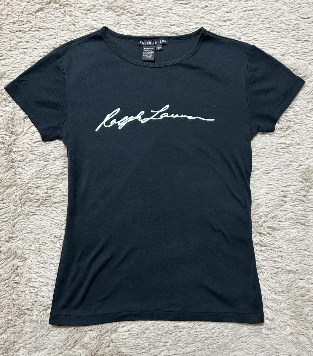 폴로 랄프로렌 made in usa 블랙라벨 반팔 티셔츠