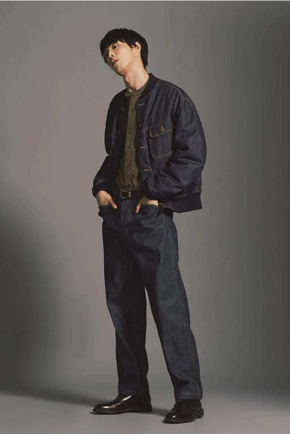 (정품)Lee 엔지니어드 가먼츠(22AW)와이드 테이퍼드 핏 데님/새상품