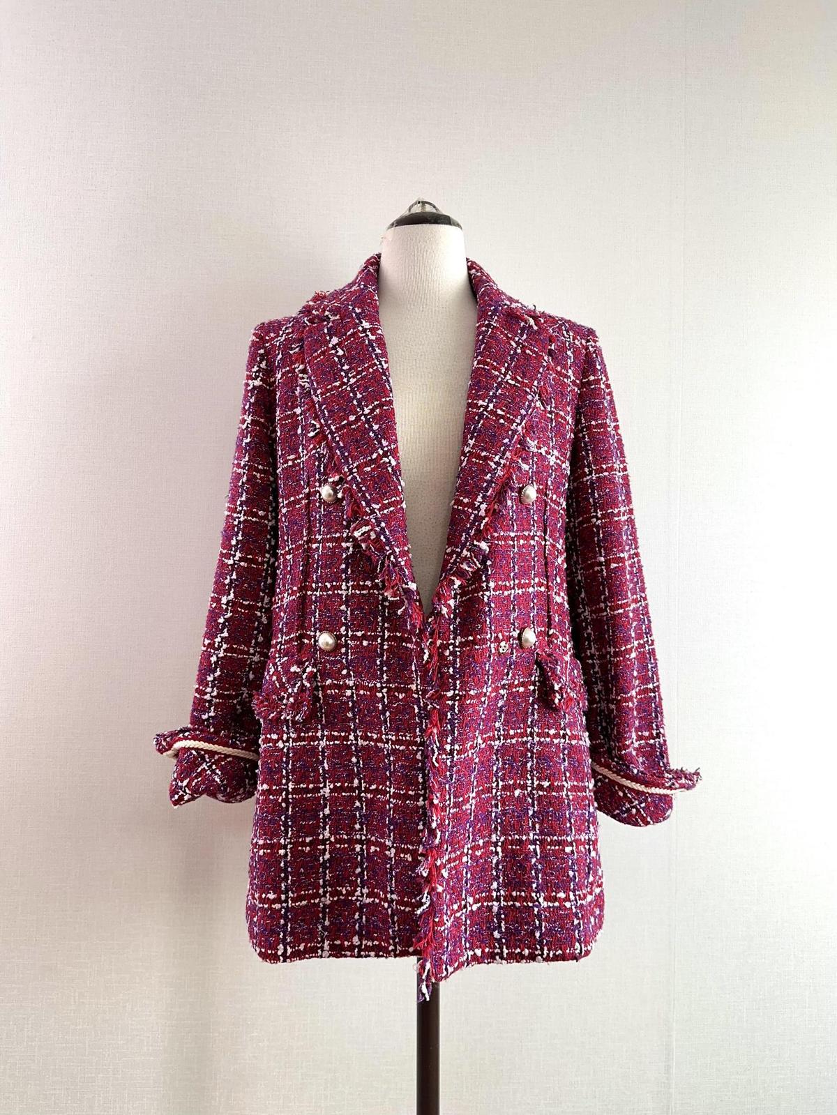 77 다니엘헥터 트위드 코트