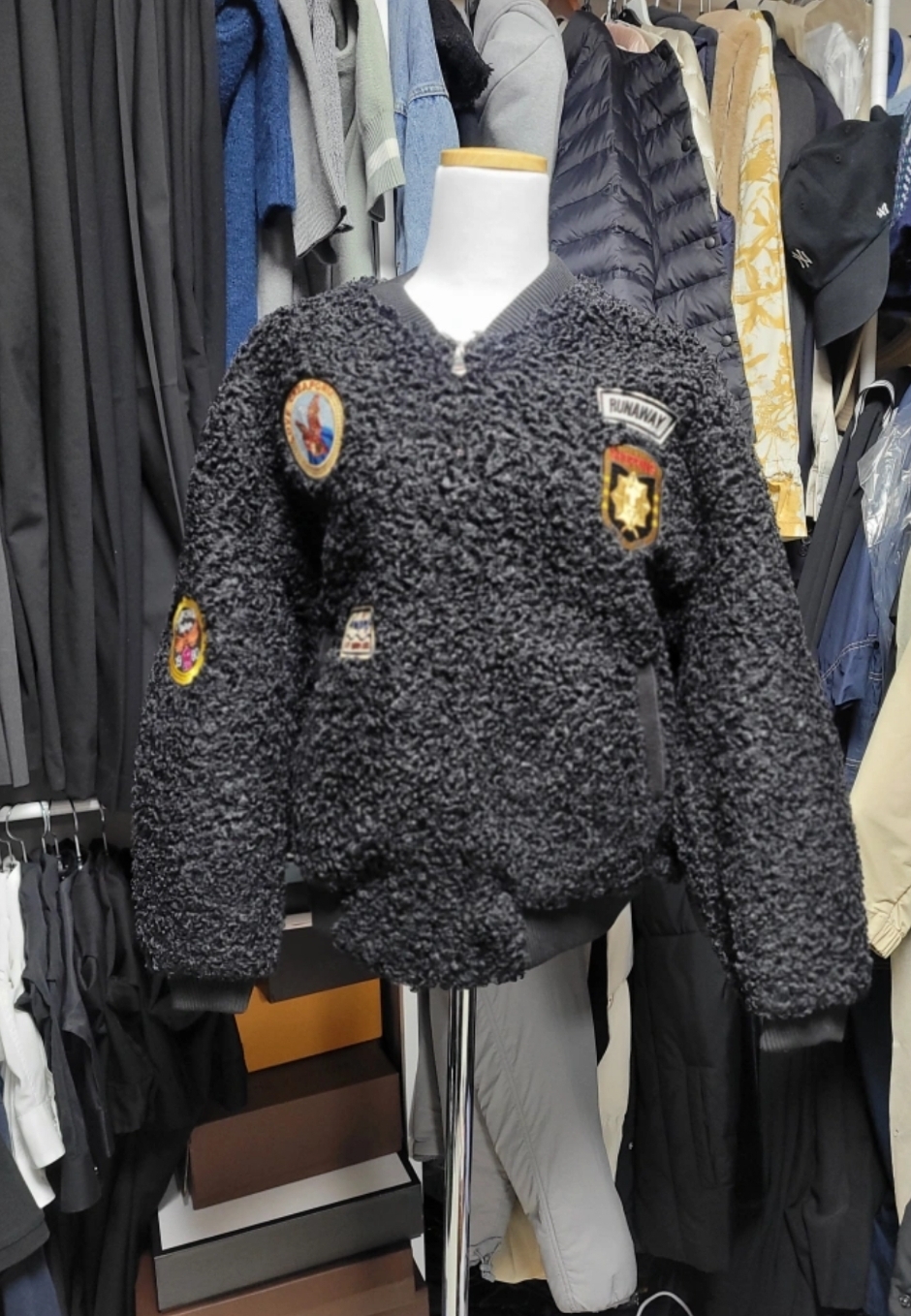 뽀글이 자켓 새옷