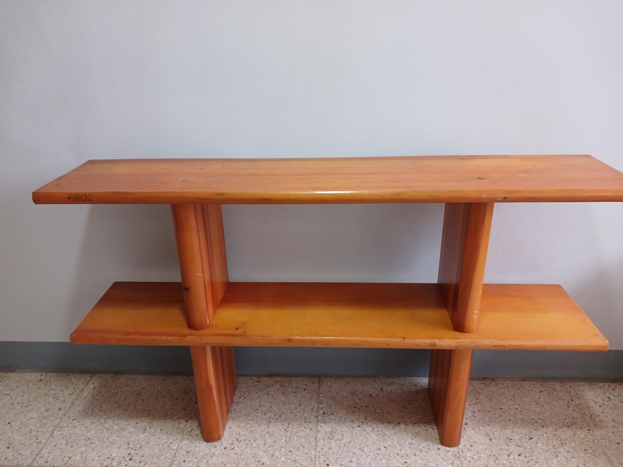 우드라인 원목2단선반