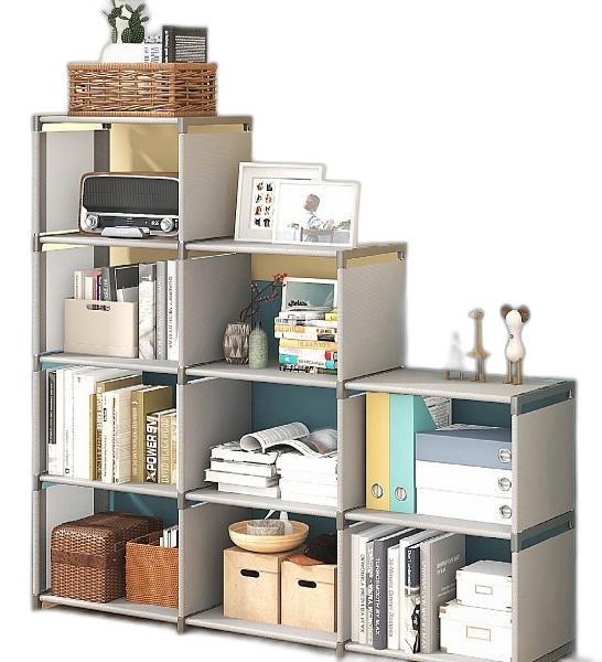 조립식 다용도 수납장 옷장 책장 사무실 선반 조립식 거실 베란다 틈새