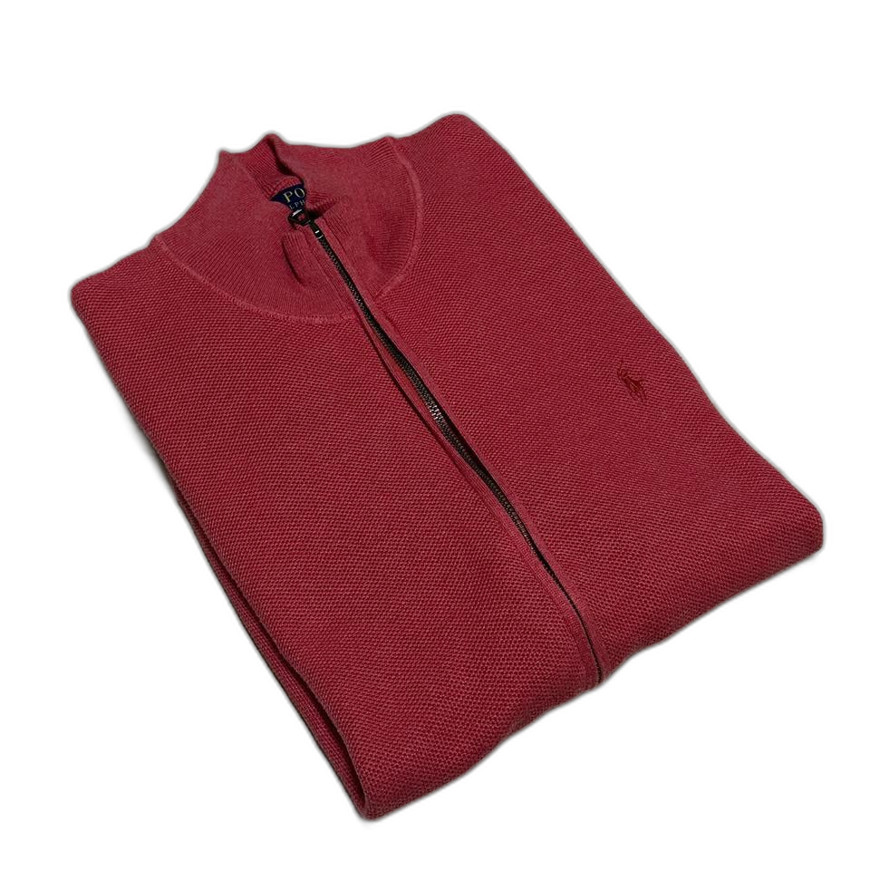 폴로 니트 풀 집업