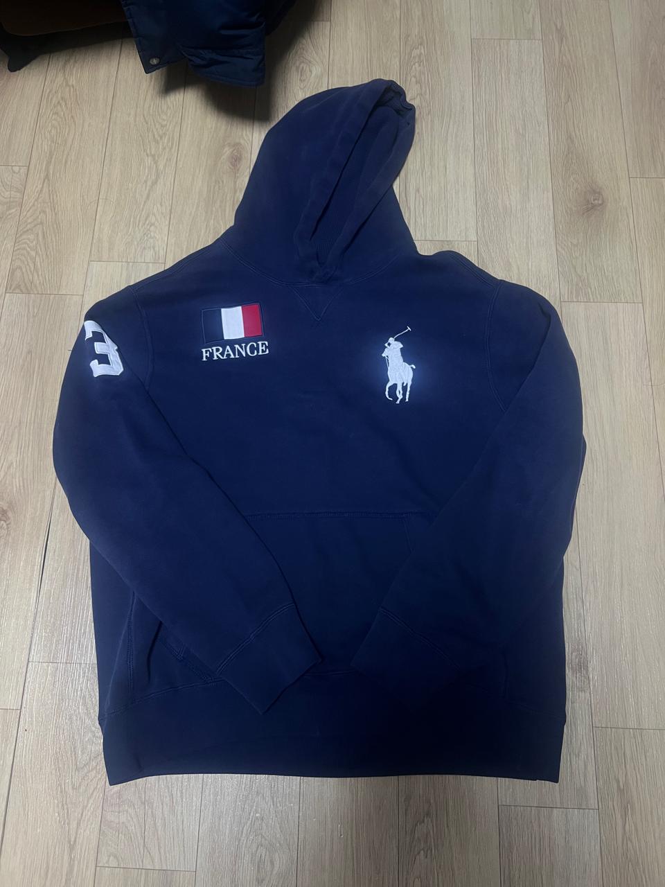 폴로랄프로렌 프랑스 자수 후드 XL 발렌시아가 폴로후드 OG