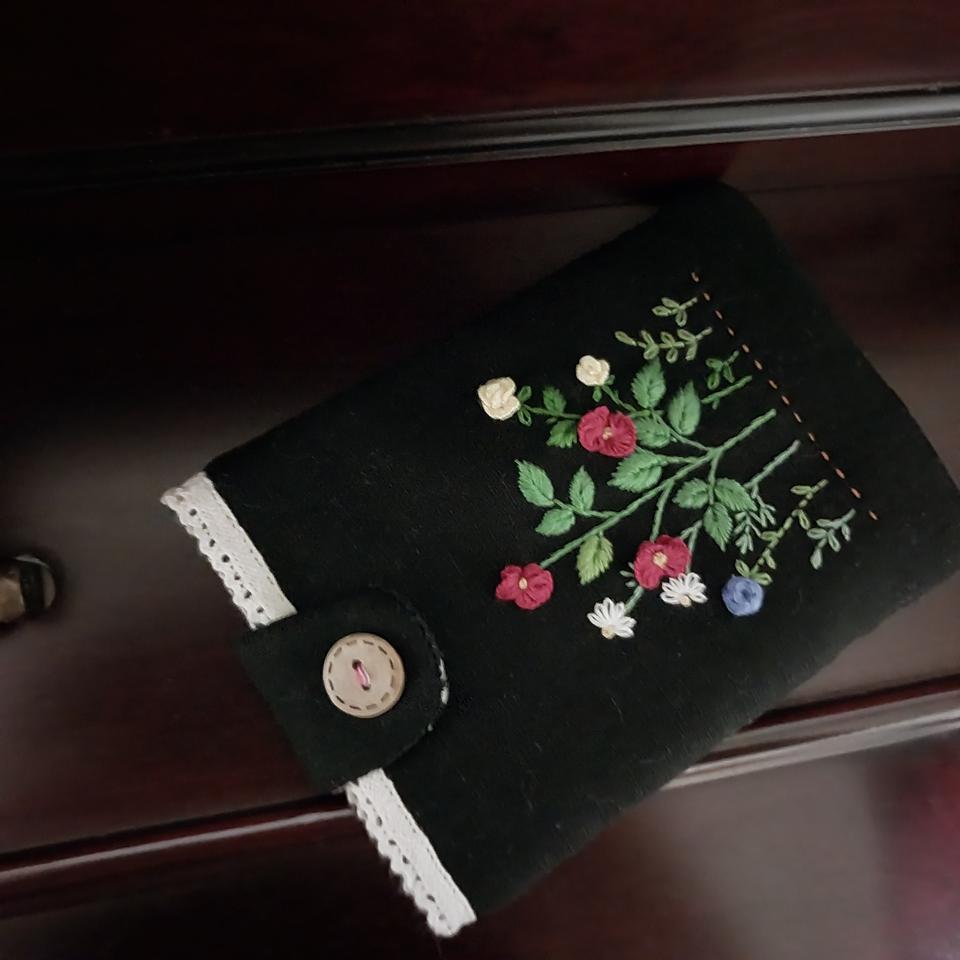 프랑스자수 파우치(카드지갑)