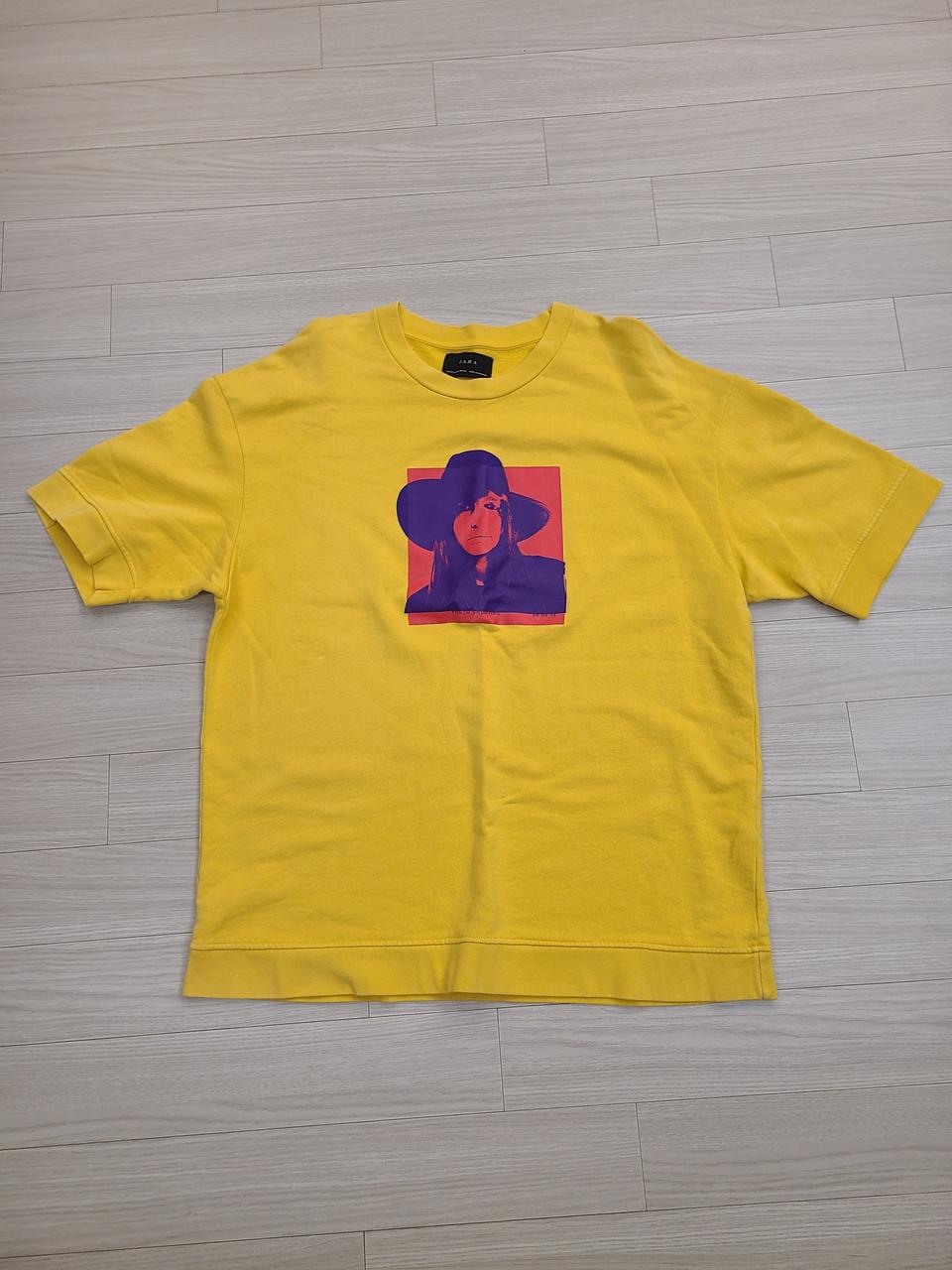 자라 반팔 맨투맨 남성 티셔츠