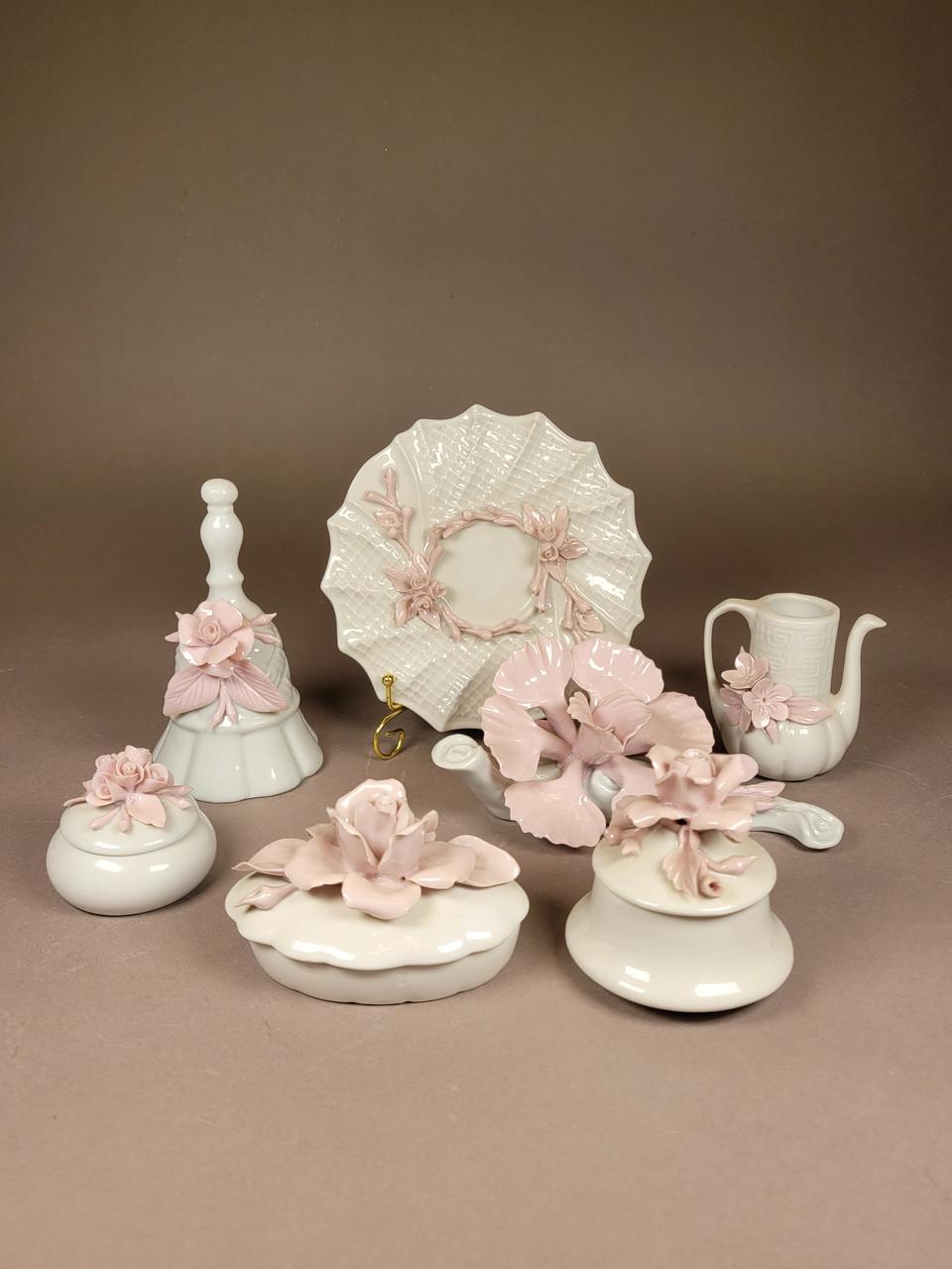 앤틱 이탈리아 카포디몬테 포지 소품 모음 7종 엔틱