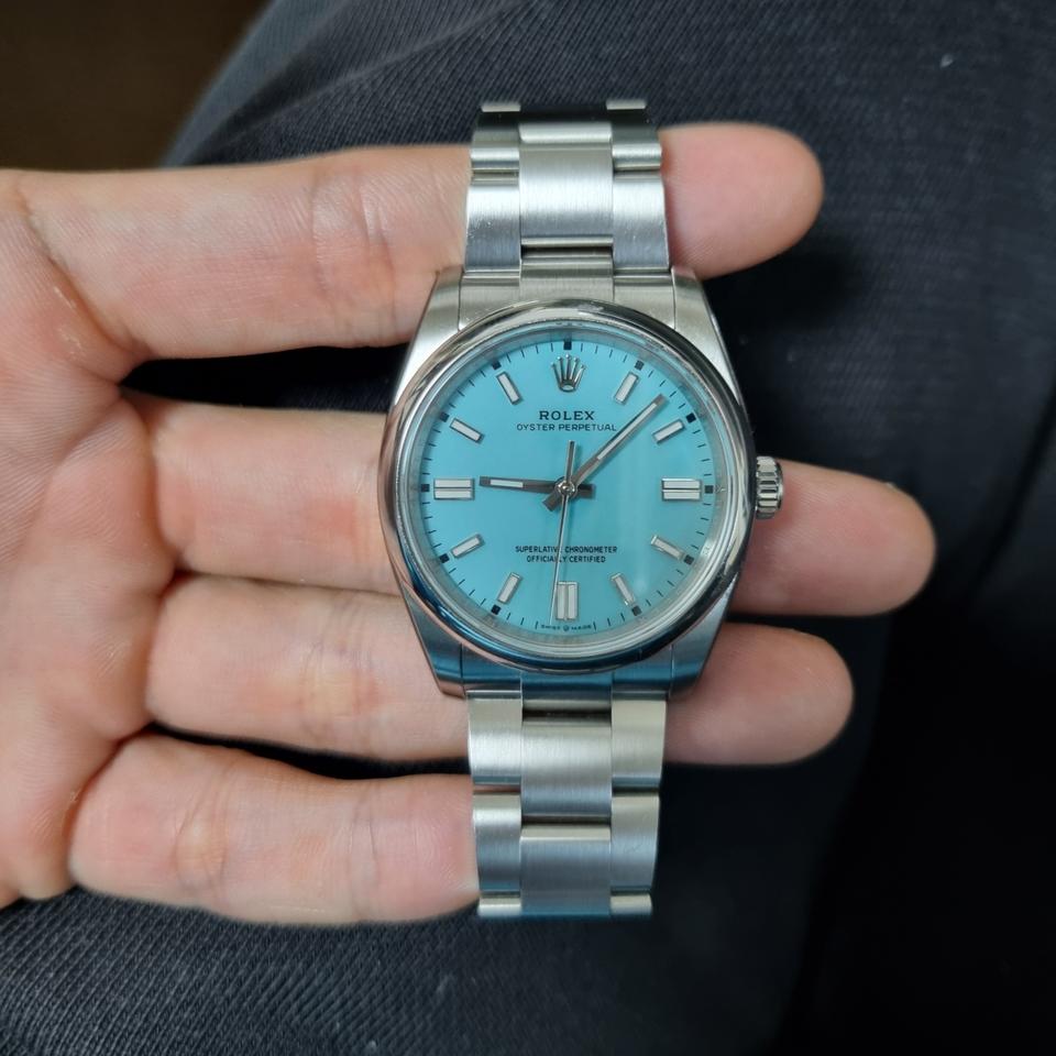 로렉스 오이스터퍼페츄어 티파니  36mm팝니다.