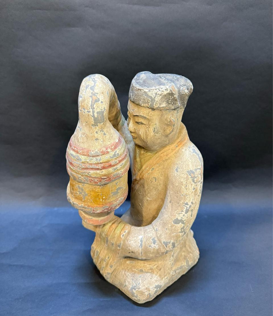 중국 토기-토기 인물상 장식품