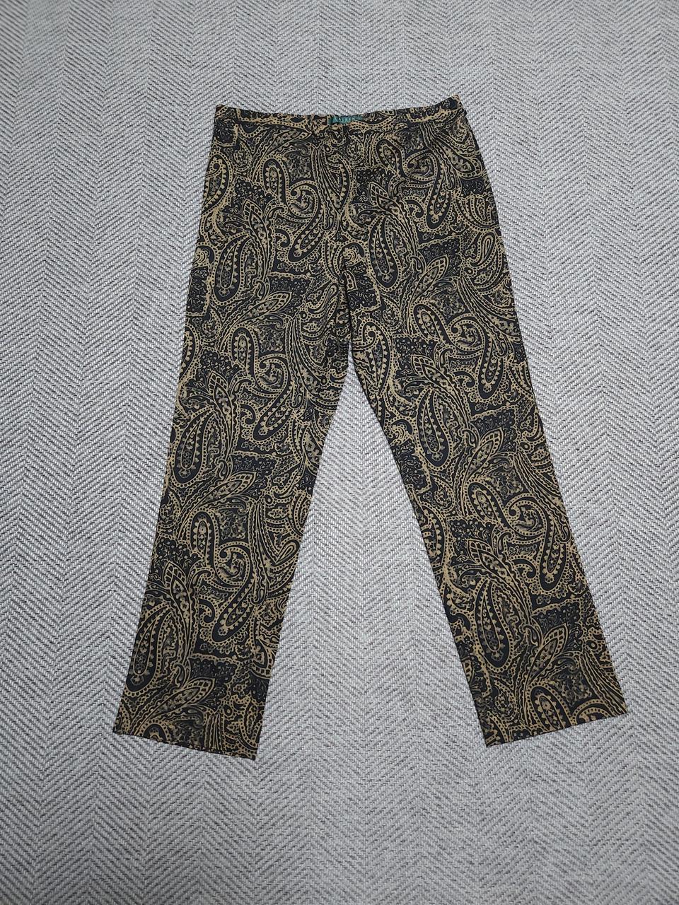 로렌 랄프로렌 패이즐리 패턴 코튼팬츠