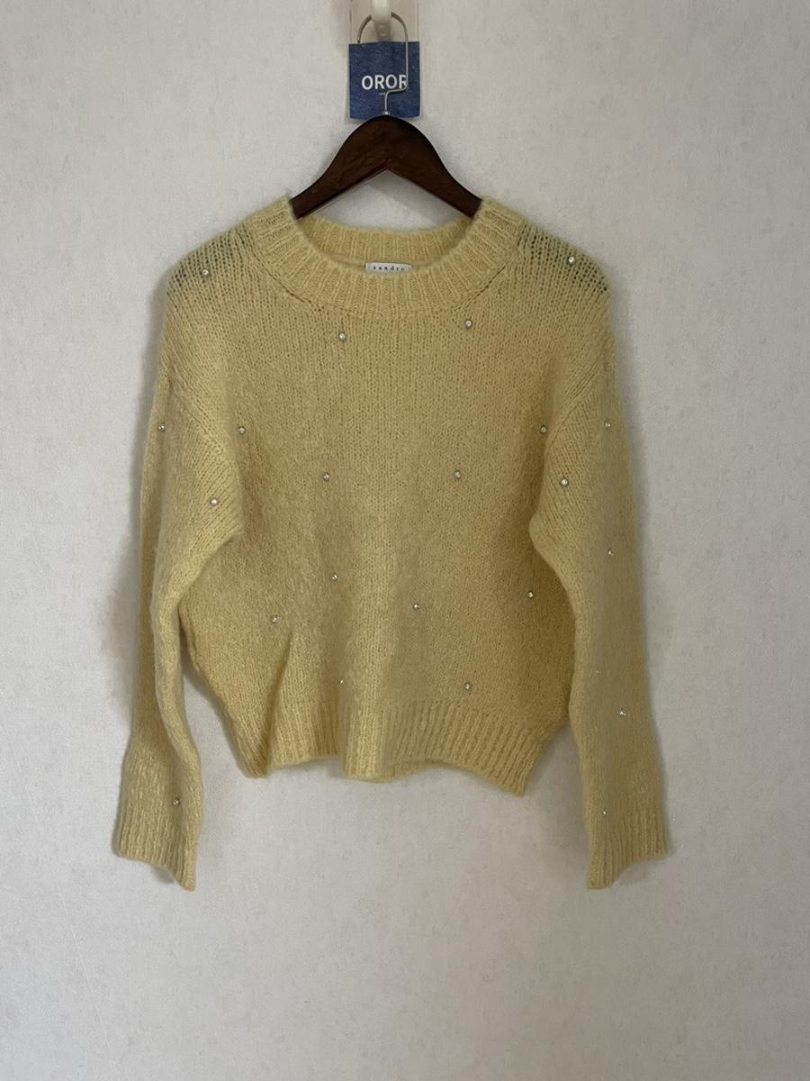 산드로 큐빅스톤 니트