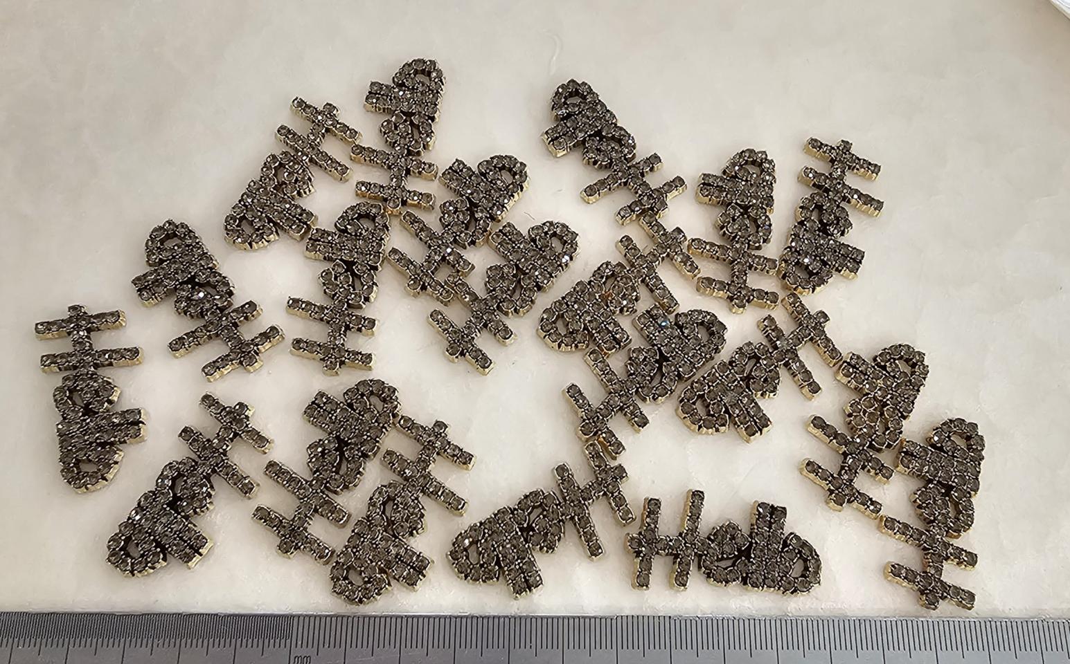 금속장식 헬로우 앤틱골드 20개 일괄