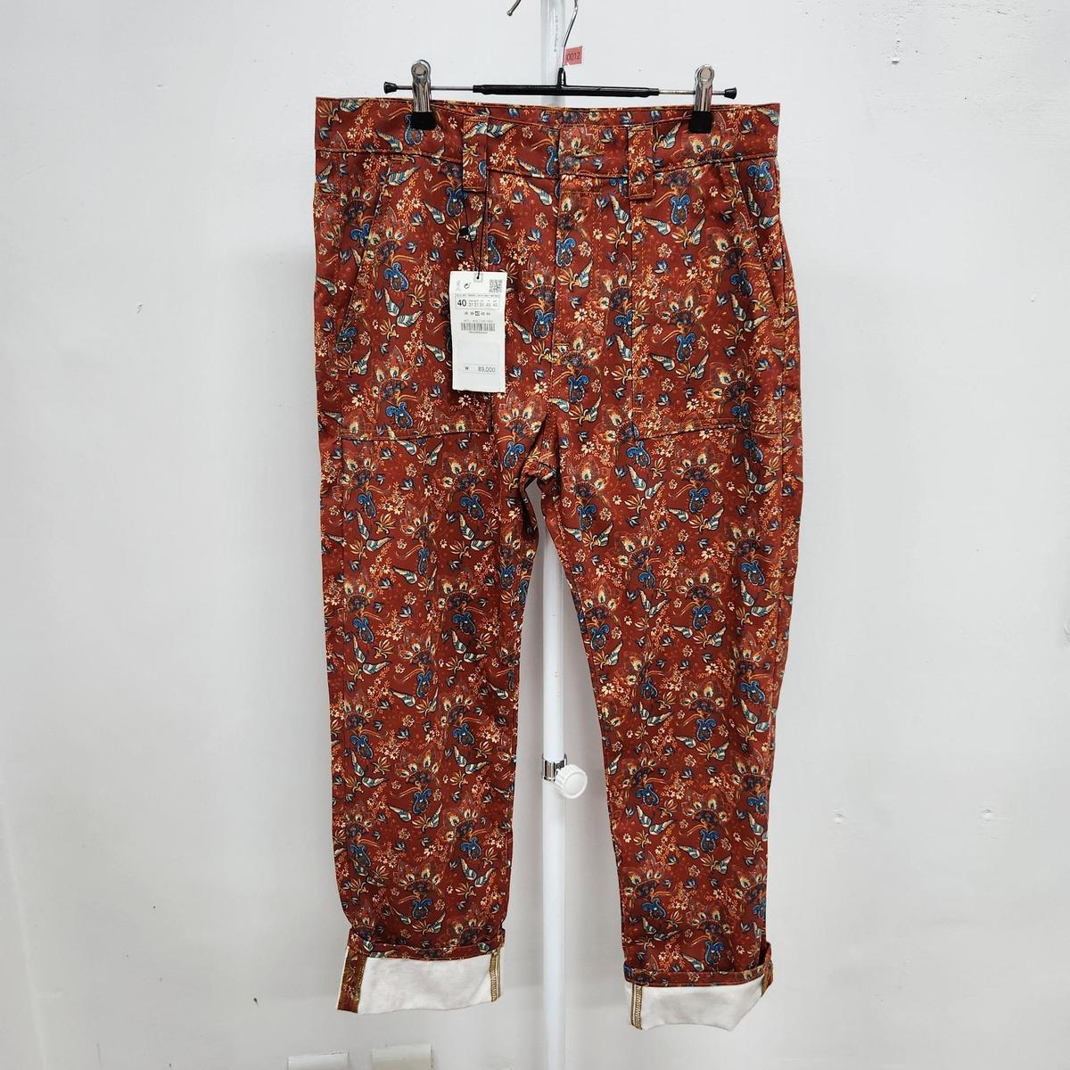 자라 패턴 바지 40 / 0012