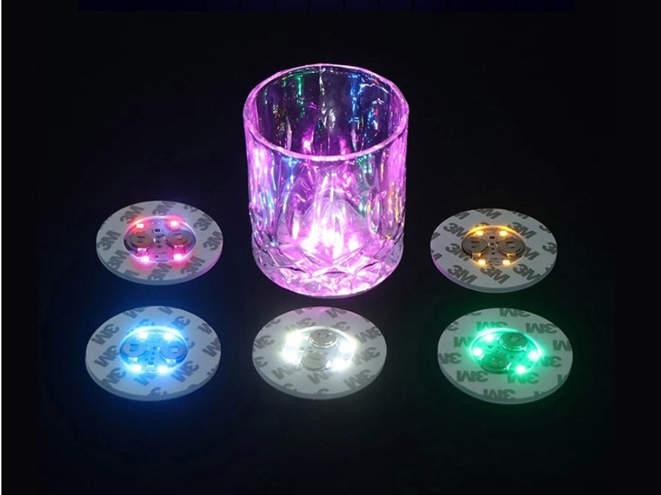 LED. 컵받침 10개씩