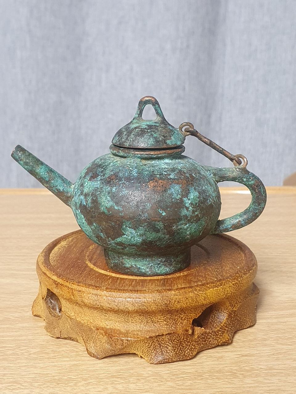 청동 소형 주자 주전자 연적 동브론즈