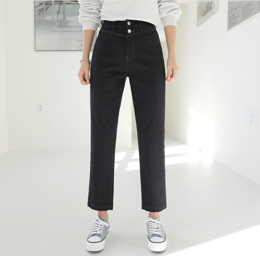 반하이웨스트 S사이즈. 네이비. 데님. 새것