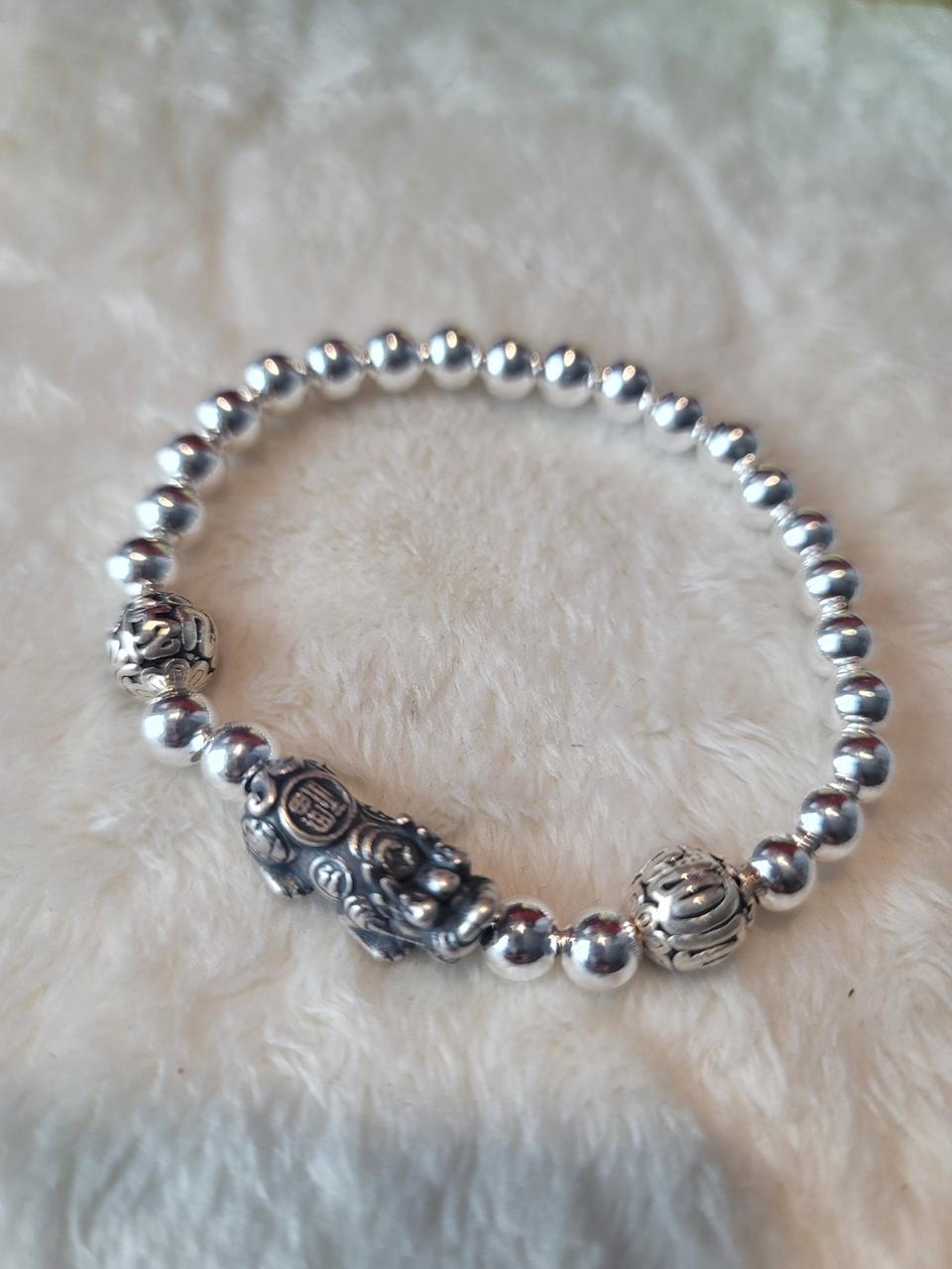 불교 비휴 은팔찌