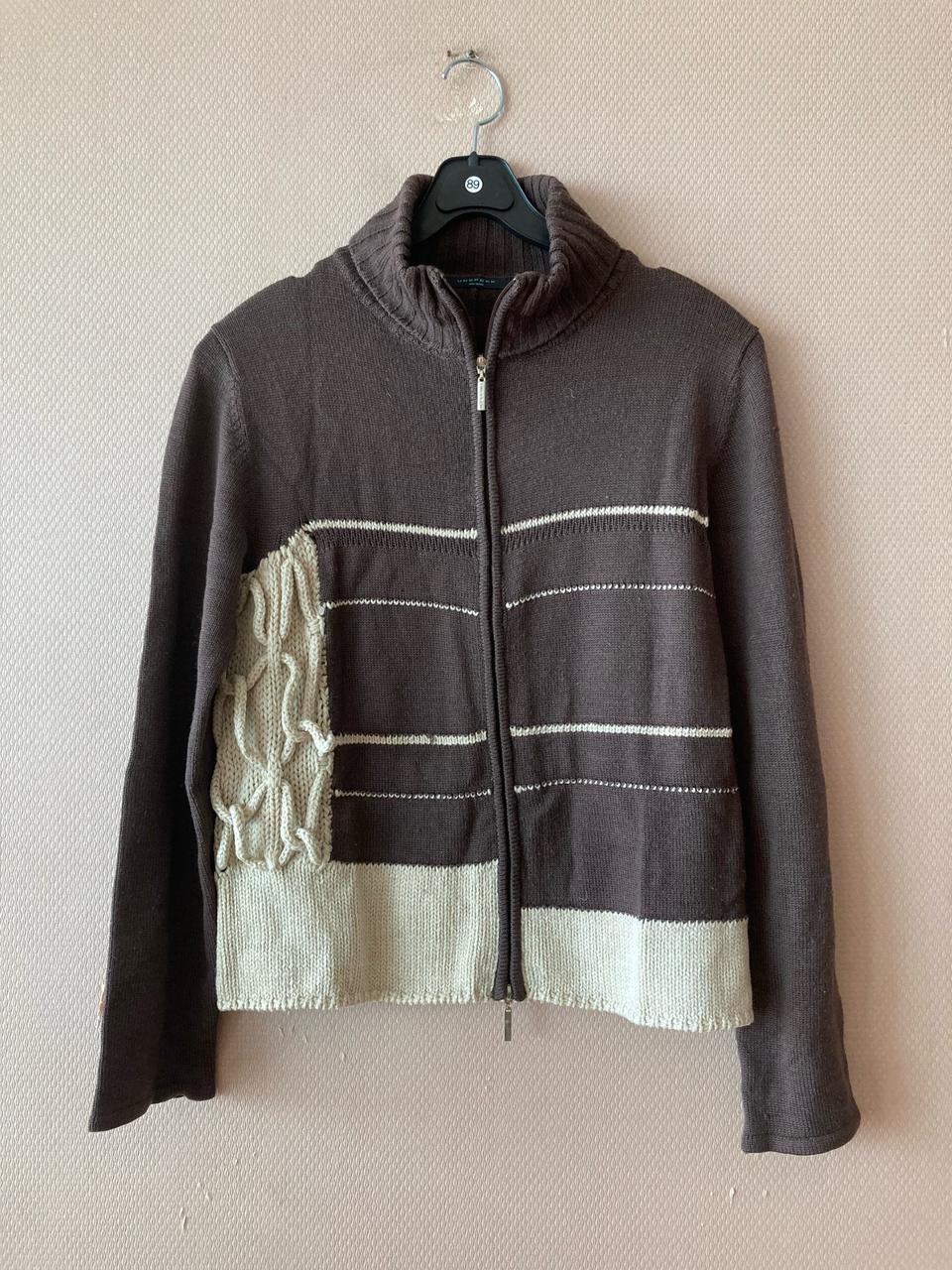 UNSPECK  울 니트 집업 스웨터