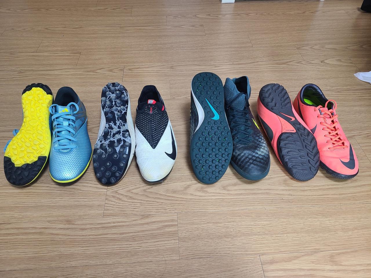 베이퍼10 fg, 메시15.3 TF, 팬텀비전2 엘리트mg.