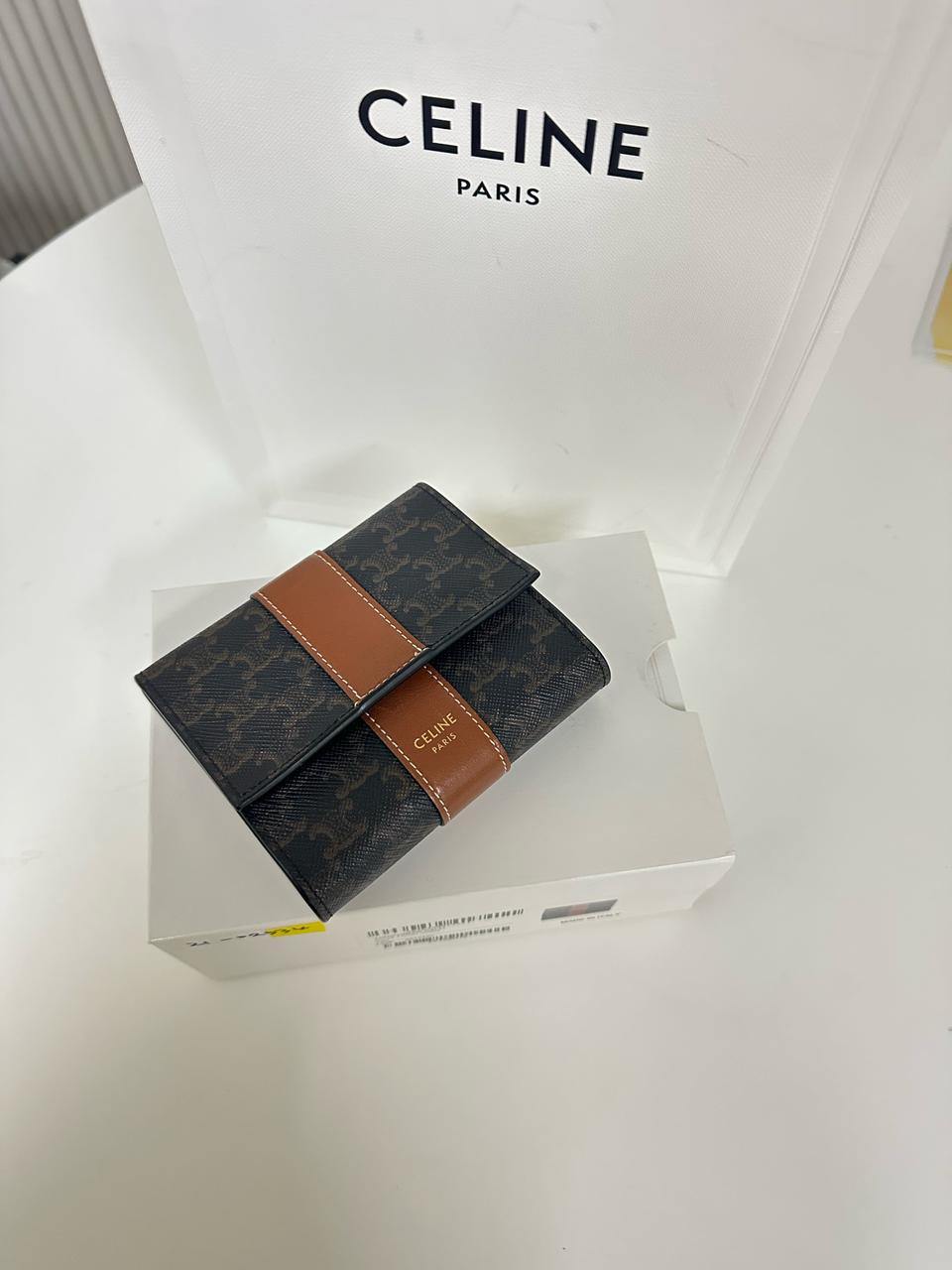 셀린느 트리오페 여자 지갑 3단