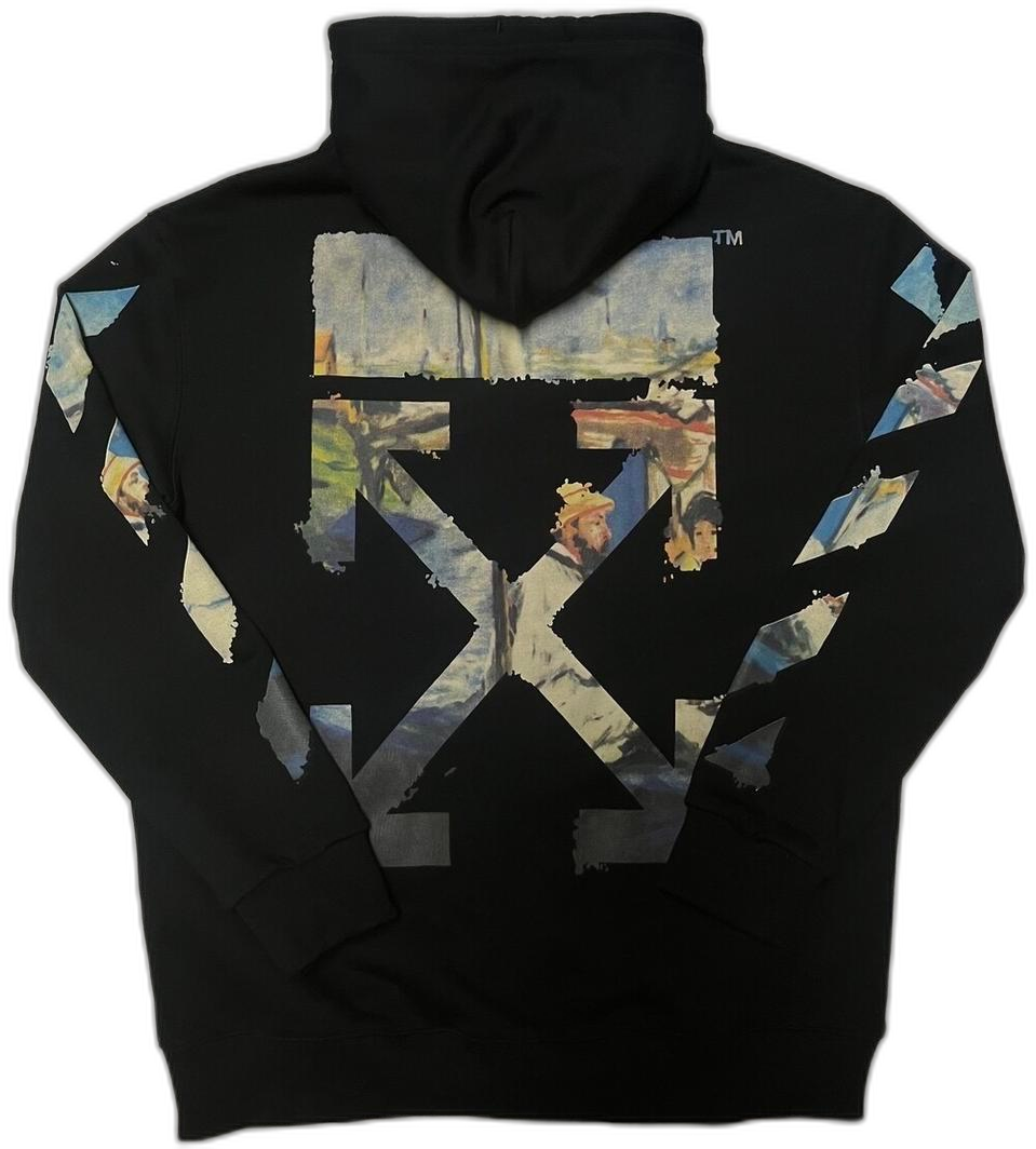 오프화이트 유화 애로우 후드 집업