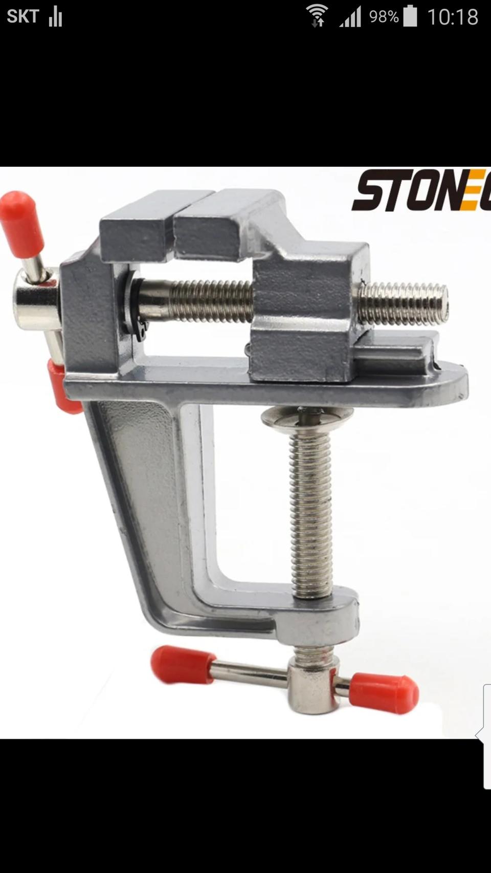 벤치 바이스 초미니 클램프 테이블 DIY 공예 고정 휴대 합금