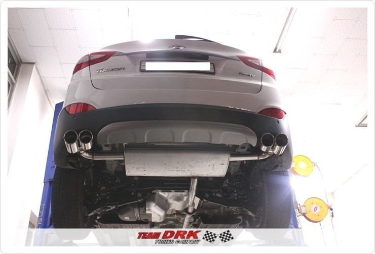 투싼ix  듀얼 머플러팁