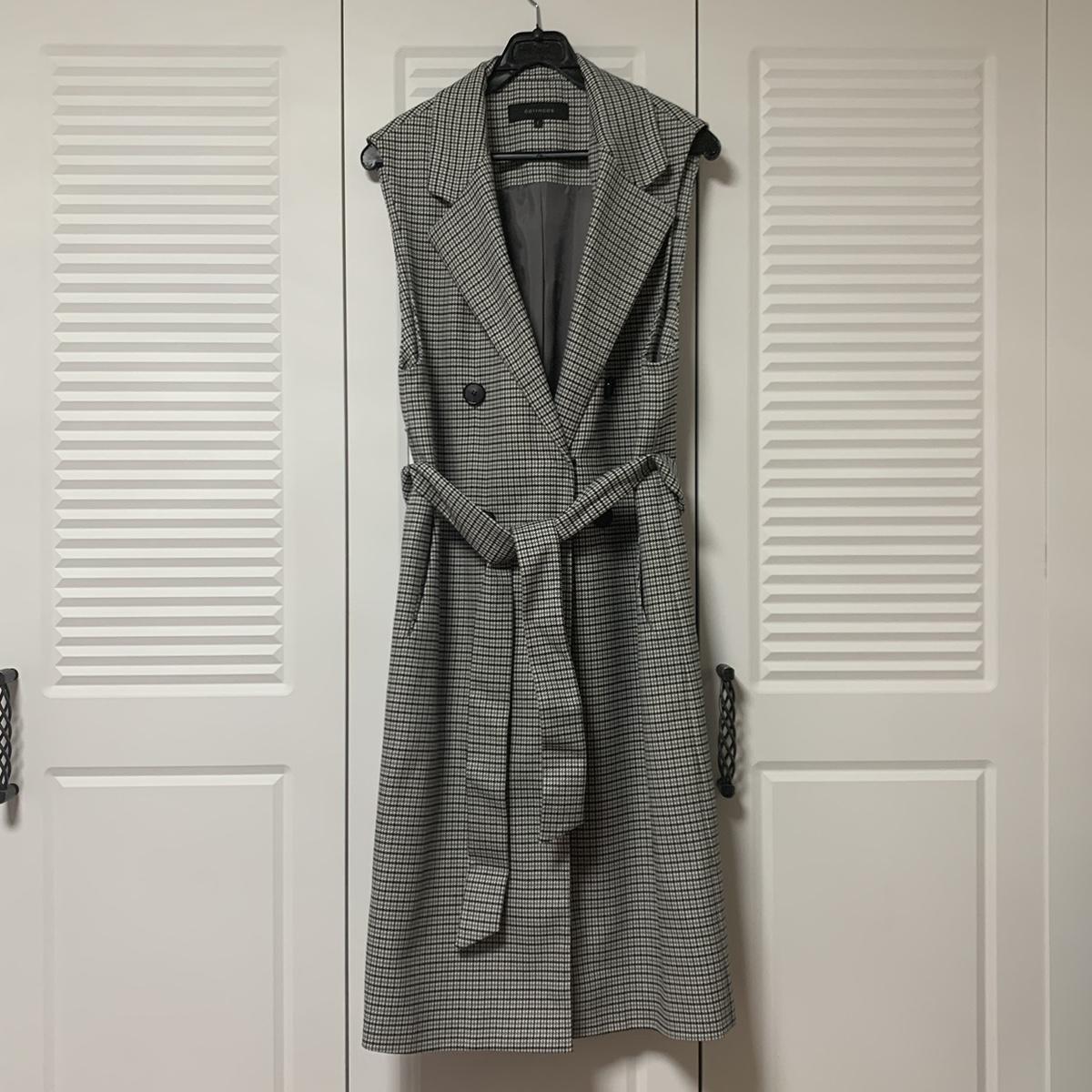 체크조끼 봄조끼