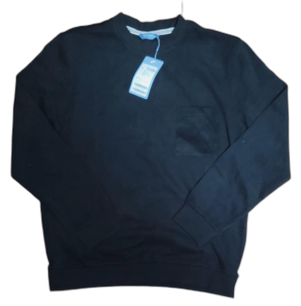 [미개봉새제품]에디션 라운드 포켓 맨투맨 블랙 105사이즈