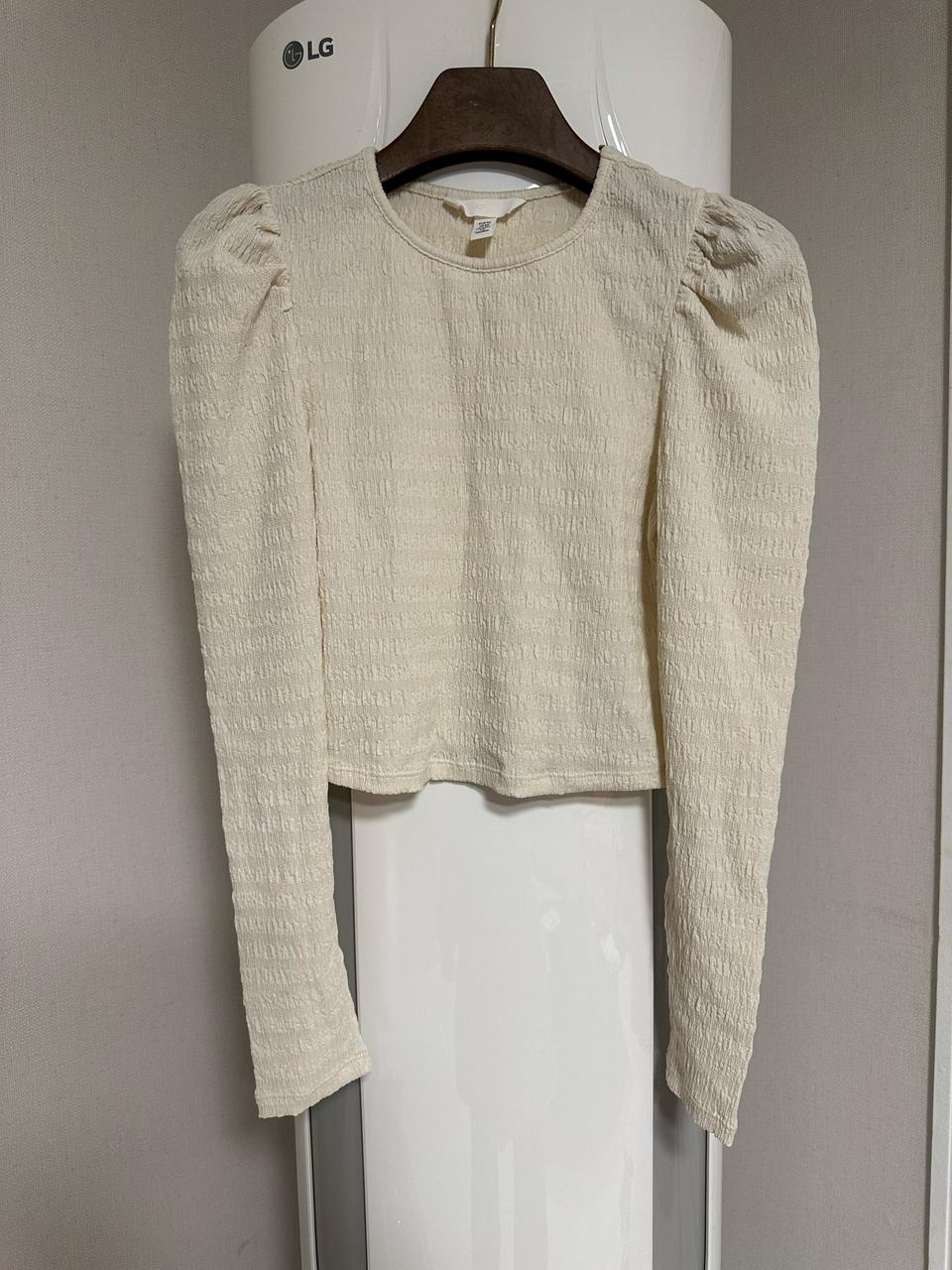 H&M 크롭 블라우스