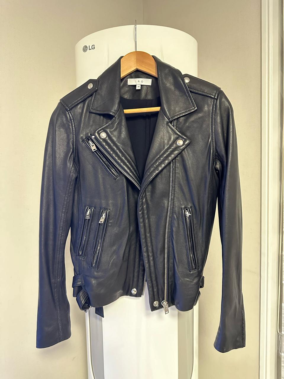 IRO 블랙 양가죽 자켓