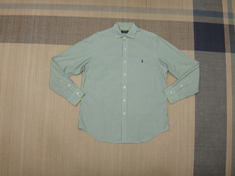 (XL) 폴로랄프로렌 남성 체크 긴팔 면 셔츠