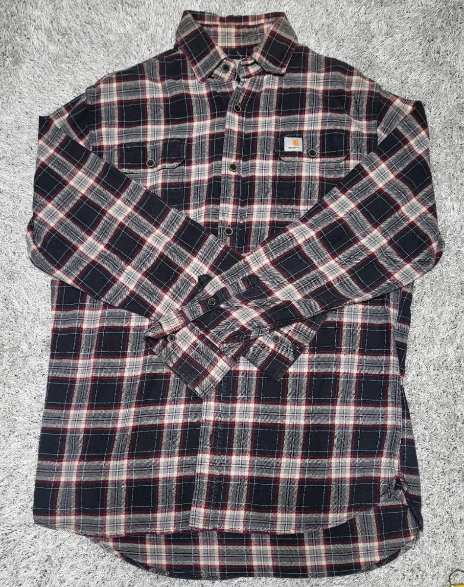 칼하트 오버핏 체크셔츠 XL(실측참조)