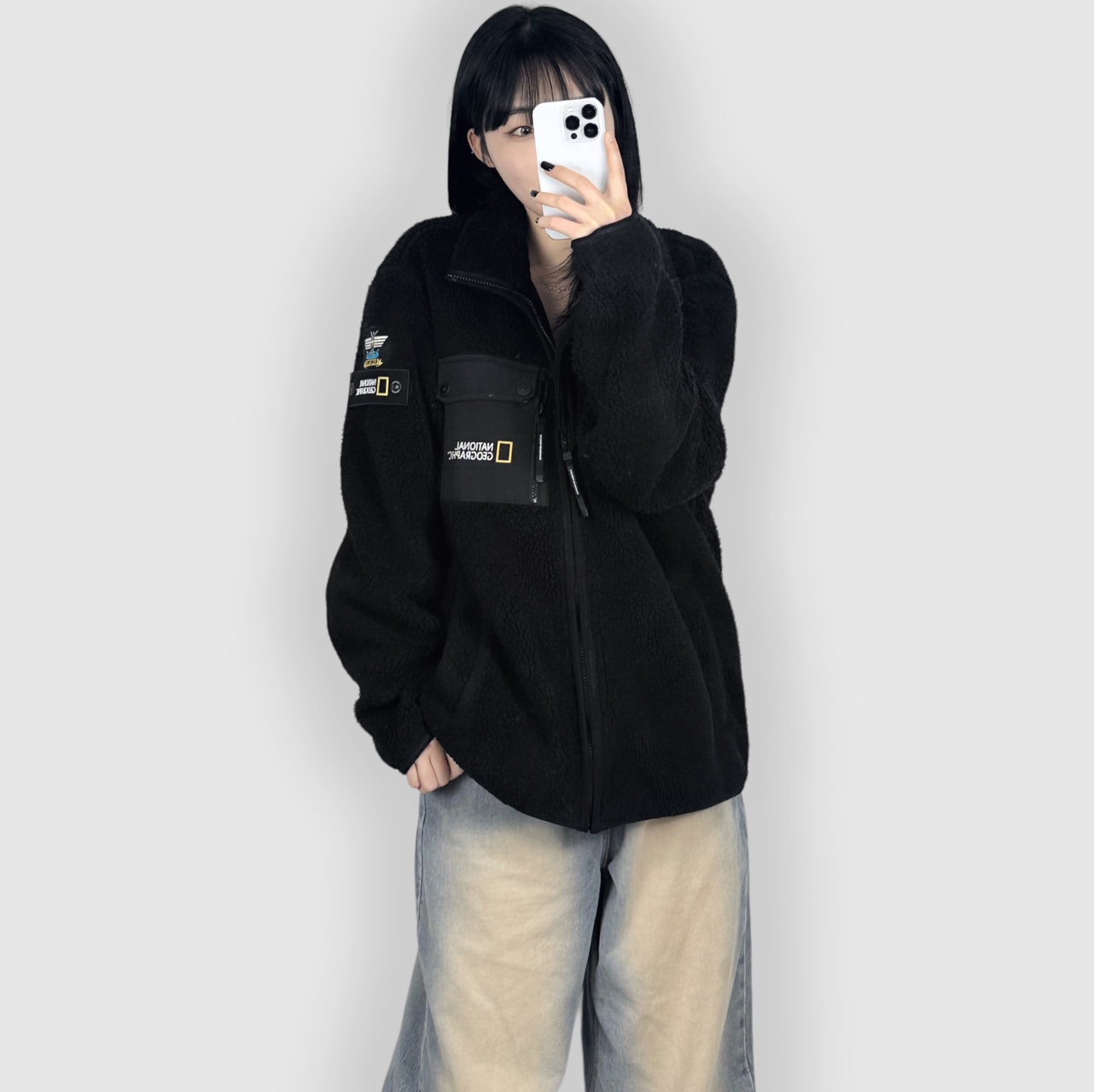 [중고] 네셔널지오그래픽 뽀글이 후리스