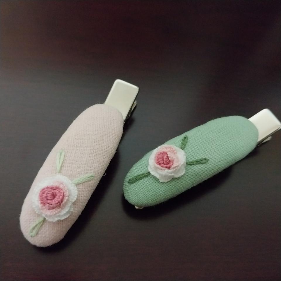 프랑스자수 헤어핀