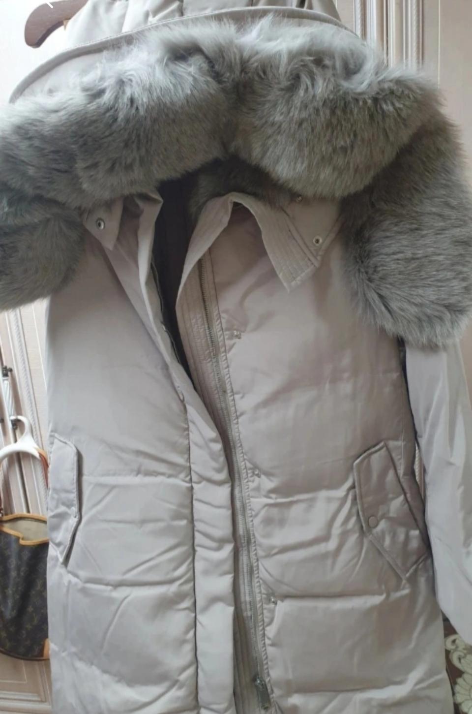 여성폭스퍼 롱패딩