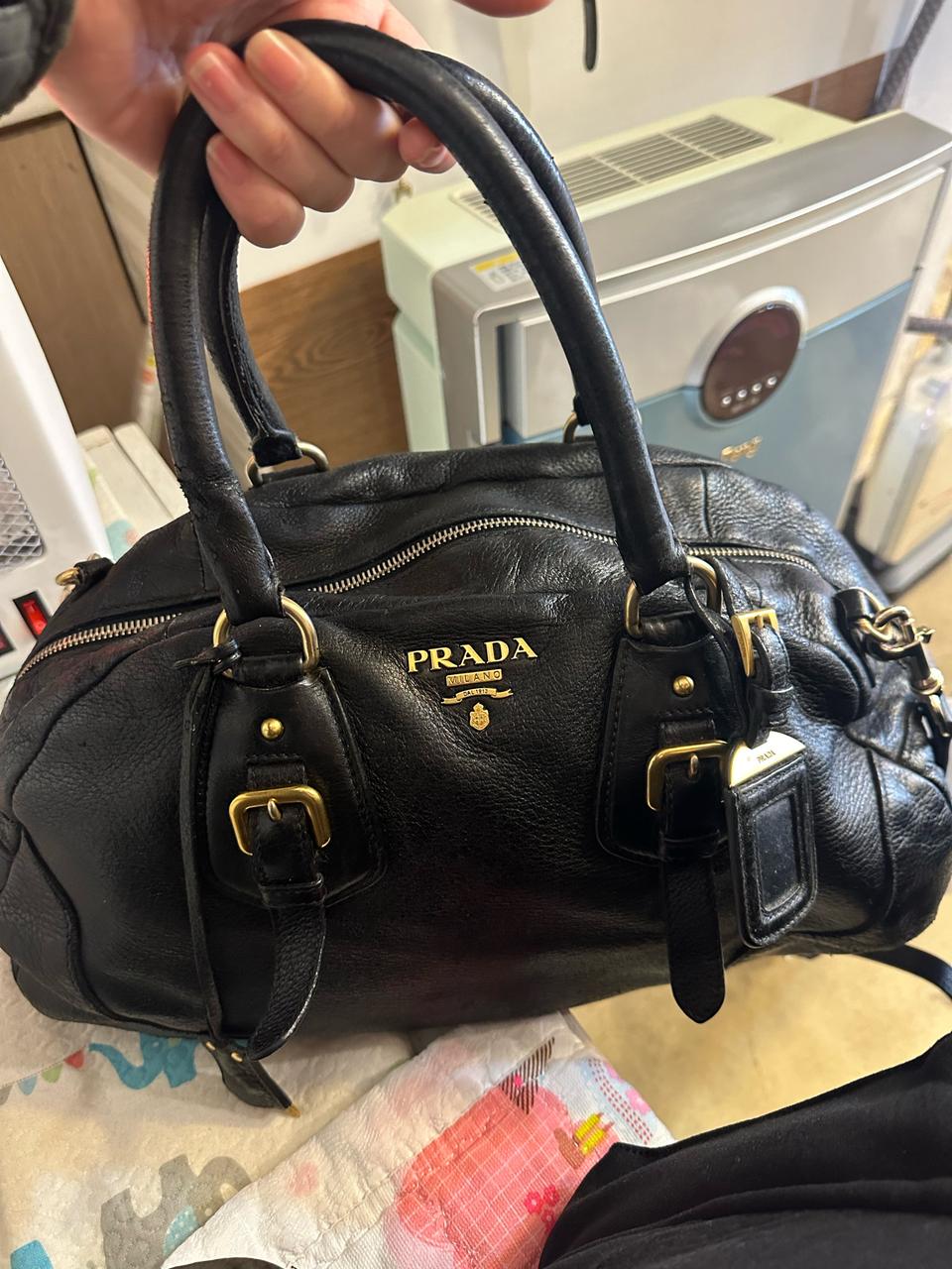 프라다 정품 빈티지 크로스백 중고감많아요